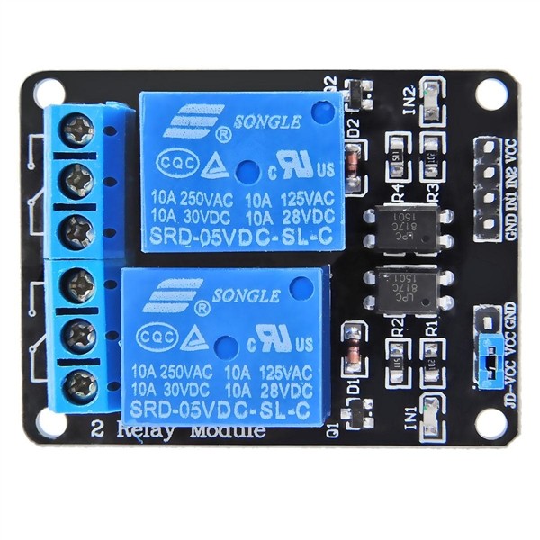 Two-way Relay with Optocoupler Module Relay Expansion Board